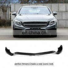 S Class B Style Carbon Fiber Front Lip Spoiler for Mercedes Benz S-Class S500 S550 Coupe 2-Door 14-17 thumbnail-4
