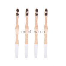 2020 Custom Logo 100% Organic Curved Nylon Bristle Bamboo Toothbrush thumbnail-5