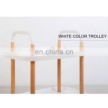 Kitchen Trolley With Wheels Kitchen Storage Rack Trolley Nordic 2 Tier thumbnail-3