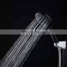 Matt Black Accessorie Overhead Rainfall Silver Set Plastic Tops Top Rain Shower Head thumbnail-2