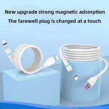 High Quality Cell Phone Cable Magnetic Usb Charger 3 In 1 Usb Charging Data Led Usb Cable thumbnail-4