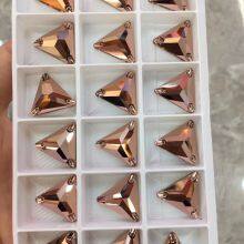 Sew on Glass Rhinestones in Flat Back Stones Triagnle Shape thumbnail-2
