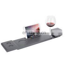 Hot Sale High Quality Simple Luxury Apartment Hotel Bamboo Bathtub Caddy Tray thumbnail-3