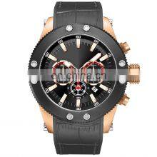 Fashion Watches 2022 Casual Quartz Watch Men Large Dial Waterproof Multifunction Chronograph Luxury Watch Custom Logo Leather Wa thumbnail-4