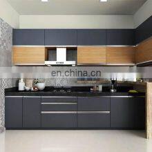 Contemporary White Hight Gloss Solid Wood Simple Cabinets Kitchen Design Waterproof Kitchen Cabinets Unit thumbnail-2