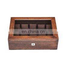 Luxury Brown Color Watch Box Packaging Custom Logo Cases Display Box thumbnail-2