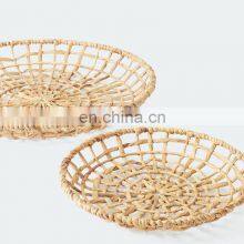 Hot Sale Decorative Set Of 3 Boho Water Hyacinth Wall Hanging Decor Wholesale Made in Vietnam thumbnail-3