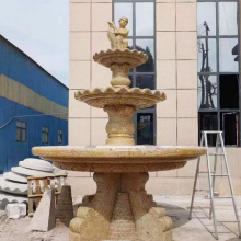 Ou Yi Stone Sculpture Fountain Manufacturer Sunset Red Wind Water Ball Villa Landscape Decoration Marble Fountain Processing Customization thumbnail-4