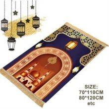 Wholesale Custom 100% Polyester 70x120cm Blanket Prayer Mat for Muslim thumbnail-1