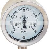 63mm 63mm bottom st.st. capsule mbar gas pressure gauge capsule and compound pressure gauge