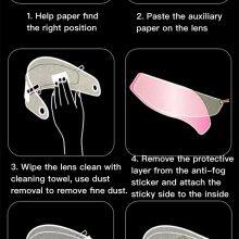 Super Clear Vision Anti Fog Helmet Inner Using Film With UV Protection and OEM Design Pack thumbnail-4