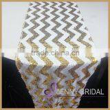 SQN74E For Restarunt Wholesale Cheap Chevron Sequin Table Runner thumbnail-2