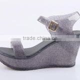 2016 Best Selling Plastic Ladies Shoes Fashion Pvc Jelly Shoes Straps Wedge Melissa Shoes Ss16 thumbnail-2