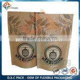 Eco Friendly Zip Lock Tear Notch Brown Paper Food Packaging thumbnail-2