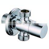 Brass Angle Valve, 2 Way Valve, Polish and Chrome Finish, M1/2"-M1/2" thumbnail-1