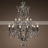 Luxury Large Big Hotel Lobby Restaurant Chandeliers Lighting Crystal Chandelier Ceiling Pendant Hanging Light Fixture CZ2519B/25 thumbnail-1