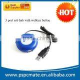 Computer Webkey Usb Hub With 3 Ports With LED as Promotion Gift