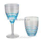 PS Swirl Wine Glass Plastic Swirl Tumbler Plastic Goblet Win Glass With Different Color thumbnail-2