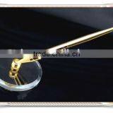 TT-01 Factory Price Table Pen With Holder ,golden Desk Pen , Stand Pen