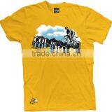 Cotton T-shirt With Customze Chest Print Model Number Bfl00252 thumbnail-1