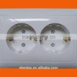 Power Supply ABS European Wall Electrical Shucko Socket(F6210)