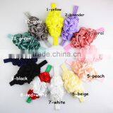 Latest Burned Satin Flower Headband For Kids,Top Stretch Headband For Girls Quality Choice thumbnail-3