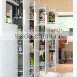 Foreign style glass-front modern kitchen cabinet for kitchen project