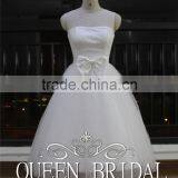 2015 Sleeveless Transparent Tulle Butterfly Wedding Dress Short Ball Gown thumbnail-2