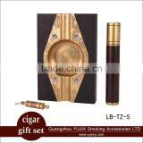 Guangzhou Wenge Custom Wooden Cigar Ashtray Gift Set thumbnail-1