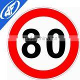 Reflective Adhesive 80 Yard Limit Road Sign
