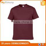 100% Cotton Custom Logo Plain Colour Blank Mens Short Sleeve T Shirt thumbnail-6