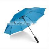 23 INCH 8 Rib Auto Open Firberglass Rib Mono Color Umbrella Quality Umbrella With Black EVA Straight Handle thumbnail-4