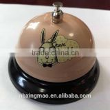 colourful chrome finish service teacher reception hotel front desk bell ding sound effect free/table call bell                        
                                                Quality Choice