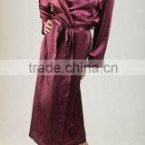 Luxury Women's Long Satin Bathrobe/lounge Robes thumbnail-1