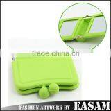 Fashion Silicone Square Pocket Cosmetic Compact Mirrors Wholesale