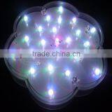 Color Changing Flower Shape Light With Vase Base