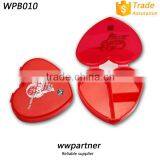 3 compartments heart pill box Wholesale