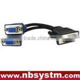 DVI Male to VGA Female + 3RCA Female Adapter Cable