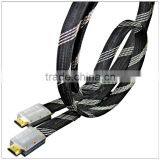 10M 33FT Nylon Mesh Braided V1.4 HDMI Cable HDMI Male to Male High Speed Transmission 1080P 3D Gold Plated Connector thumbnail-1