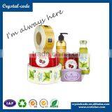 Paper Roll Custom Printed Permanent Adhesive Waterproof Juice Label