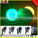 LED furniture light spare parts/round LED light base with IR remote