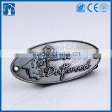 Custom Geocache Curved Hicking Stick 3D Embossed Logo Metal Badge Pin thumbnail-5