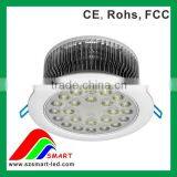 24 LEDs White Cover Ceiling Down Light in Fins Aluminum