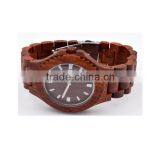 2016 Hot Selling Fashion Round Quartz Wood Watch thumbnail-6