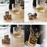 Top Supplier Reusable Stainless Steel Whiskey Stone&metal Ice Cube&stainless Steel Ice Cube