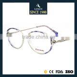 Super Light Street Fashion Acetate Reading Glasses Blue Orange Patchwork Acetate SM510 thumbnail-1