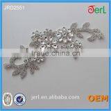 New Design Flower Crystal Rhinestone Lace Appliues for Shinning thumbnail-4