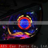 HOT!!Automobile&motorcycle Projector Headlight With Angel Eye,car Double Angel Eye Projector Headlights thumbnail-1