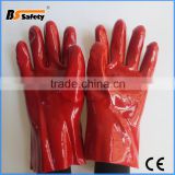 BSSAFETY china supplier long cotton liner pvc household glove