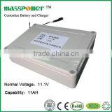 Rechargeable 12v li Ion Battery Pack 11.1v 11ah Solar Battery thumbnail-1